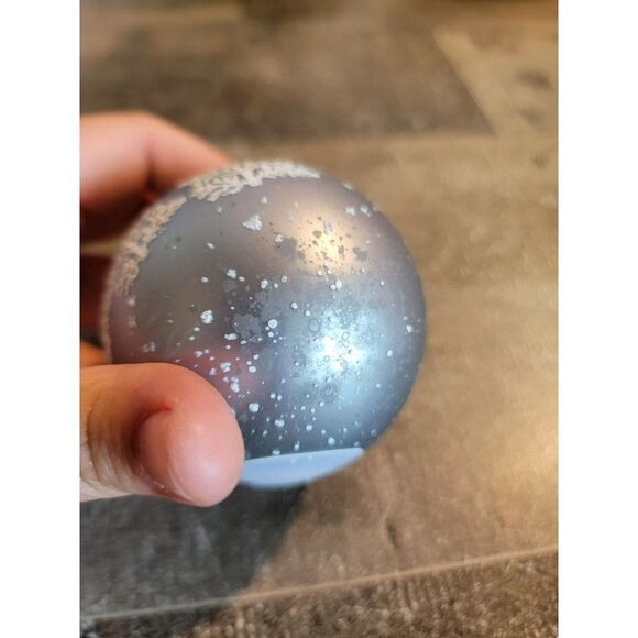 Snowman snowflake jolly blown glass ball ornament Xmas - Picture 7 of 7